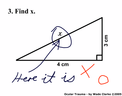 3. Find x. “Here it is.”